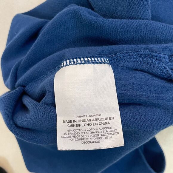 Nike Rally Fleece Swoosh Logo Sweatshirt Women Small Blue 805247 423 - Picture 6 of 7